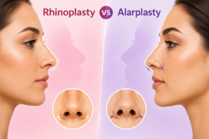Rhinoplasty or Alarplasty