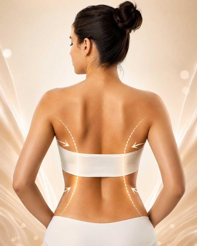 Back and bra-line smoothing liposuction